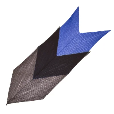 Unbranded Bicolor Pleated Mesh Stole