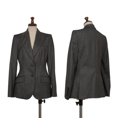 DOLCE&GABBANA Wool Peaked Lapel Jacket