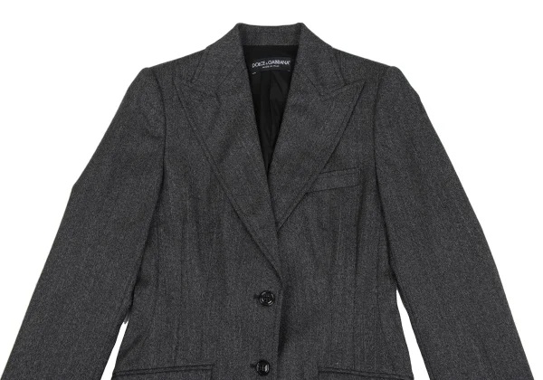 DOLCE&GABBANA Wool Peaked Lapel Jacket K-172837_003