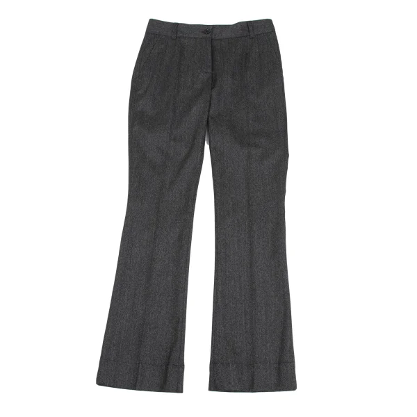 DOLCE&GABBANA Wool Straight Pants Grey 36 K-172838_001
