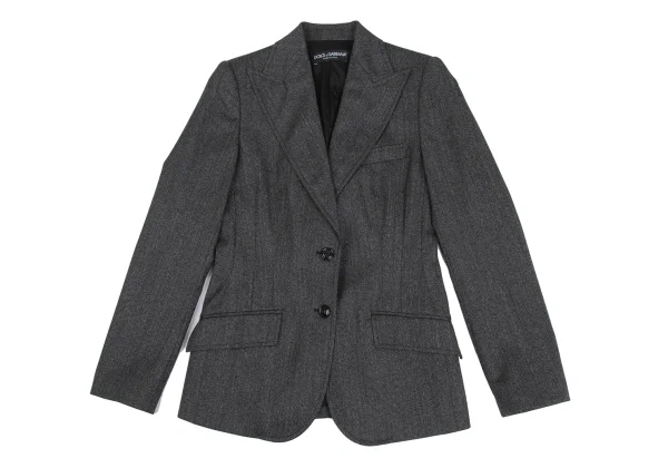 DOLCE&GABBANA Wool Peaked Lapel Jakcet & Straight Pants  K-172839_003