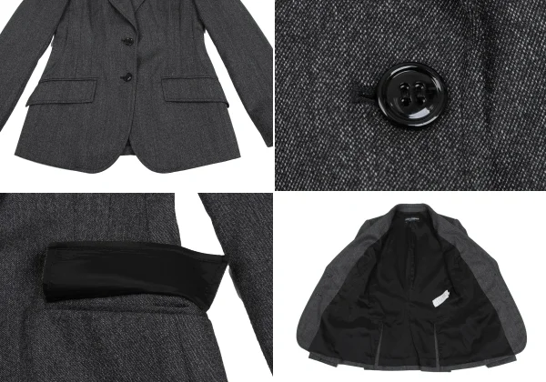 DOLCE&GABBANA Wool Peaked Lapel Jakcet & Straight Pants  K-172839_009