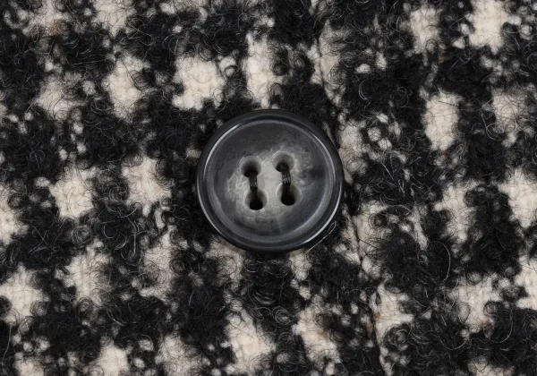 DOLCE&GABBANA Alpaca Blend Animal Lining Check Weave Jacket K-172840_005