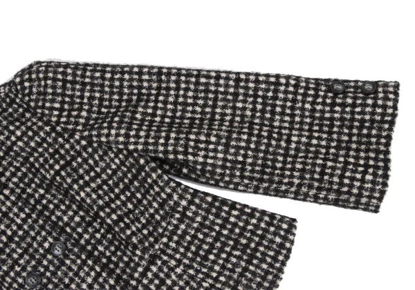 DOLCE&GABBANA Alpaca Blend Animal Lining Check Weave Jacket K-172840_006