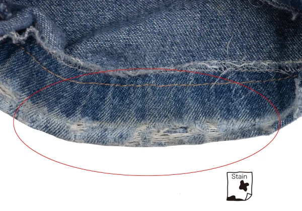 DOLCE&GABBANA Back Metal Logo Patch Distressed Jeans K-172841_011