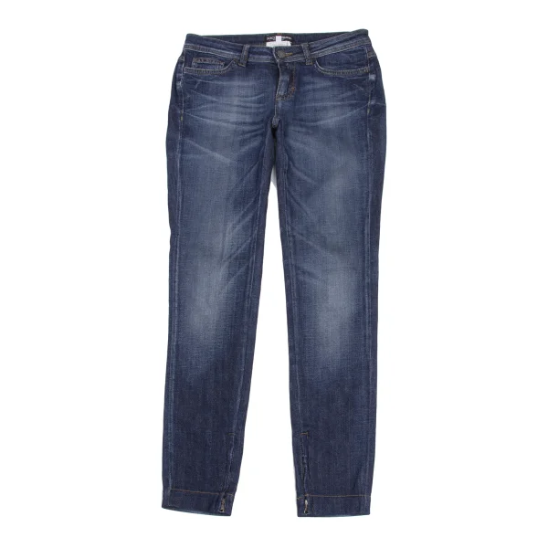 DOLCE&GABBANA Zipper Hem Stretch Slim Jeans  Indigo 36 K-172843_001