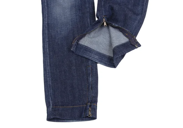 DOLCE&GABBANA Zipper Hem Stretch Slim Jeans K-172843_008
