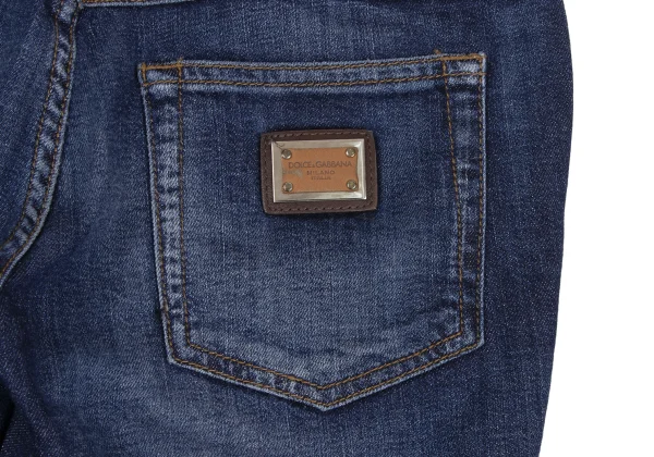 DOLCE&GABBANA Zipper Hem Stretch Slim Jeans K-172843_010