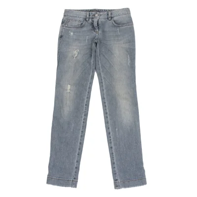 DOLCE&GABBANA Distressed Stretch Slim Jeans
