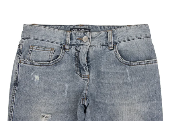 DOLCE&GABBANA Distressed Stretch Slim Jeans K-172844_003
