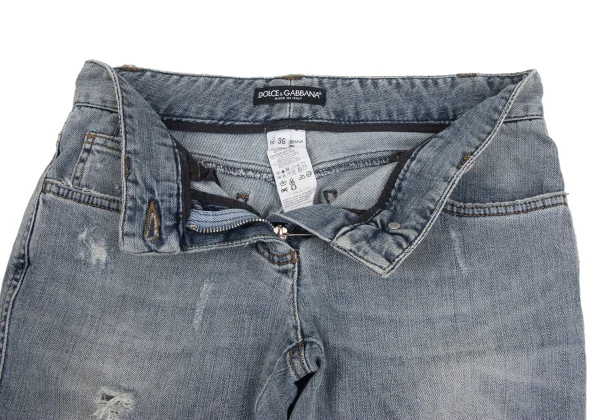 DOLCE&GABBANA Distressed Stretch Slim Jeans K-172844_008
