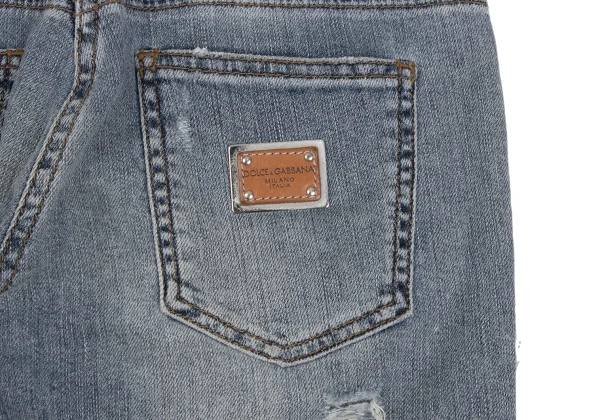 DOLCE&GABBANA Distressed Stretch Slim Jeans K-172844_014