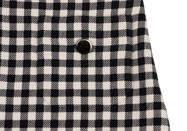 PRADA Wool Gingham Check Skirt K-172849_006