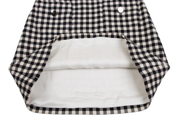 PRADA Wool Gingham Check Skirt K-172849_009