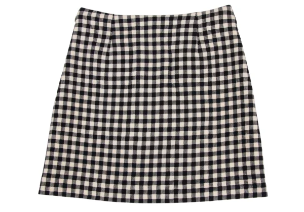 PRADA Wool Gingham Check Skirt K-172849_012