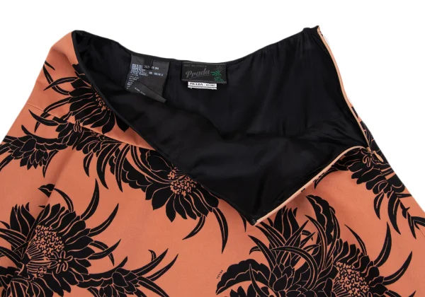 PRADA Dahlia Print Skirt K-172850_004