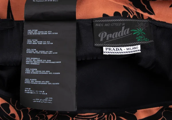 PRADA Dahlia Print Skirt K-172850_014