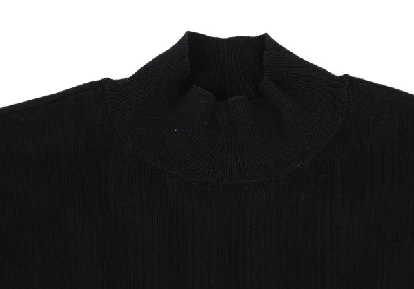 EMPORIO ARMANI Zigzag Weave Switching High-neck Knit Dress K-172855_004