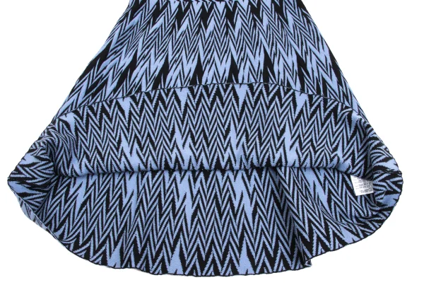 EMPORIO ARMANI Zigzag Weave Switching High-neck Knit Dress K-172855_009