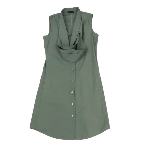 EMPORIO ARMANI Switching Collar Sleeveless Dress K-172857_002