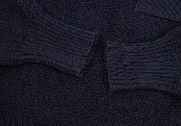 EMPORIO ARMANI Cotton Half Zip Knit Long Sleeve Polo Shirt K-172858_008