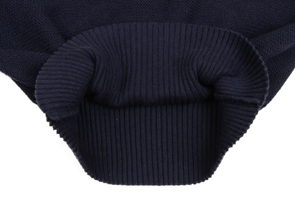 EMPORIO ARMANI Cotton Half Zip Knit Long Sleeve Polo Shirt K-172858_014