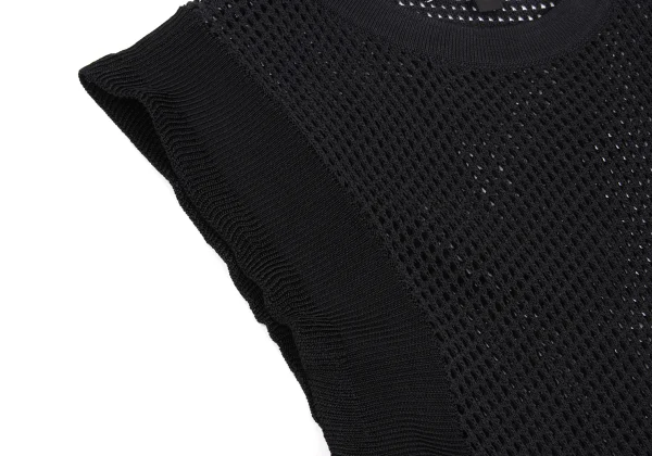 EMPORIO ARMANI Mesh Knit Switching Sleeveless Dress K-172859_006