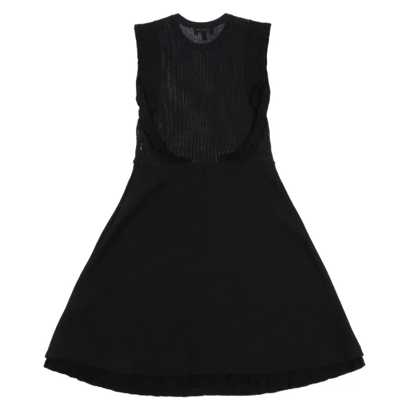EMPORIO ARMANI Mesh Knit Switching Sleeveless Dress K-172859_010