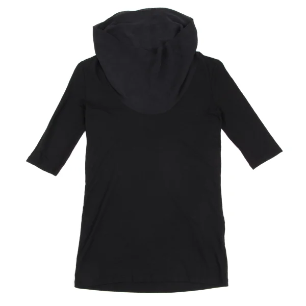 EMPORIO ARMANI Draped Chiffon Switching Tops K-172860_002