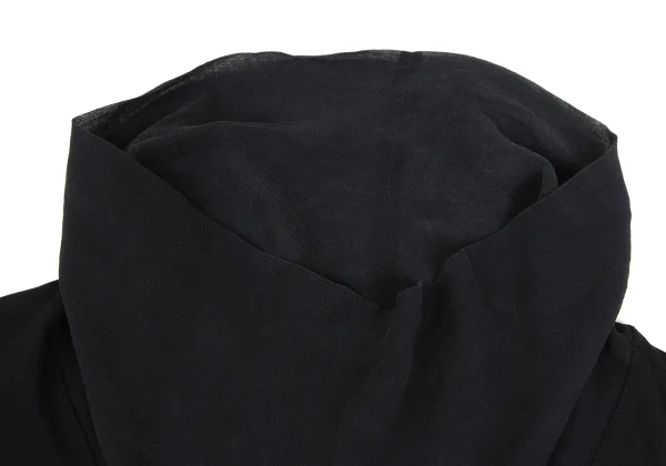 EMPORIO ARMANI Draped Chiffon Switching Tops K-172860_004