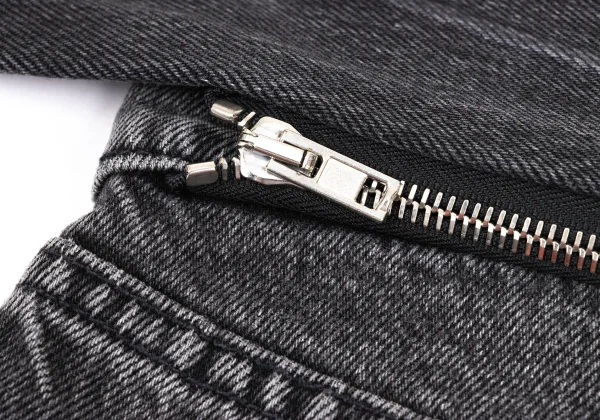 Denim x Alexander Wang Stack Crop Tie Tie Design Cropped Jeans K-172863_012