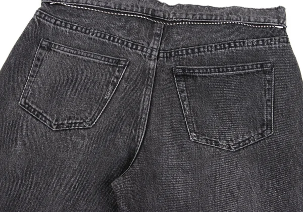 Denim x Alexander Wang Stack Crop Tie Tie Design Cropped Jeans K-172863_014