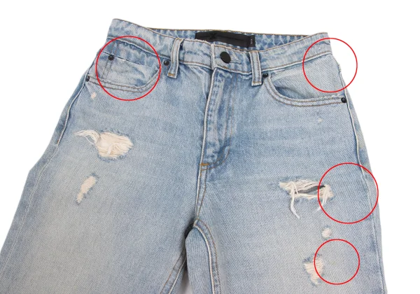 Denim x Alexander Wang CULT Crush Design Cropped Jeans K-172864_002
