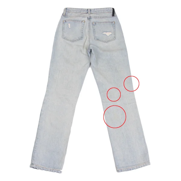 Denim x Alexander Wang CULT Crush Design Cropped Jeans K-172864_012