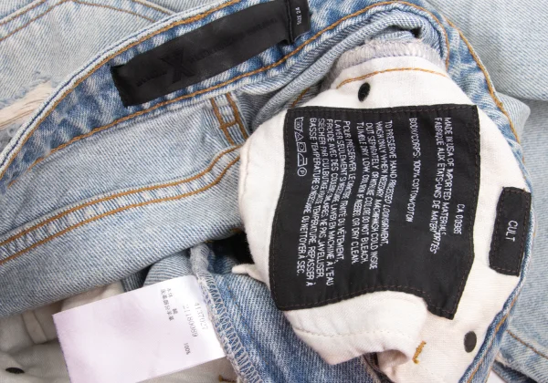 Denim x Alexander Wang CULT Crush Design Cropped Jeans K-172864_020