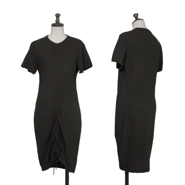 T by Alexander Wang Shirring T-shirt Dress Black XS K-172865_001