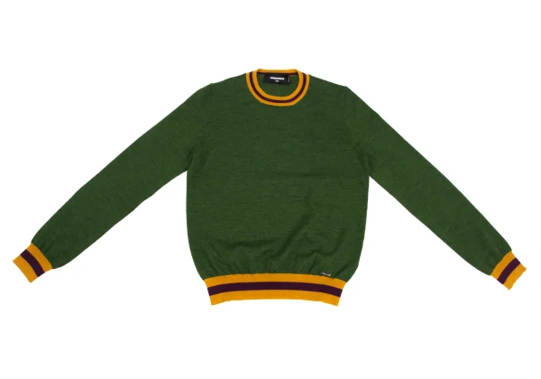 DSQUARED2 Color Switching Wool Knit Sweater K-172867_002