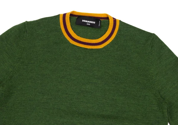 DSQUARED2 Color Switching Wool Knit Sweater K-172867_003