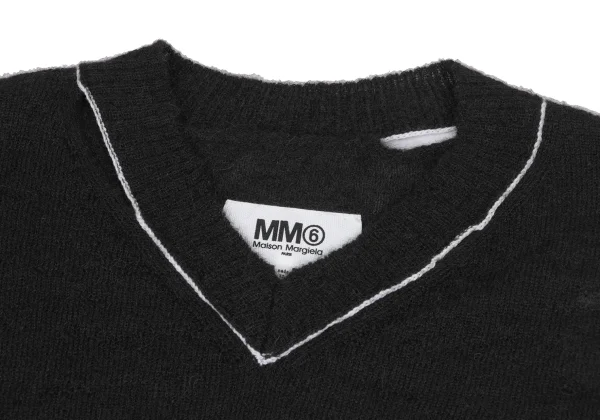 MM6 MAISON MARGIELA Distressed Hole Knit Tunic K-172869_004
