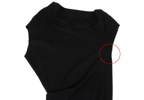 HELMUT LANG Wool Drape Design Sleeveless Dress K-172870_003