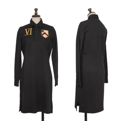 Ralph Lauren Emblem Embellished Rugby Shirt Dress