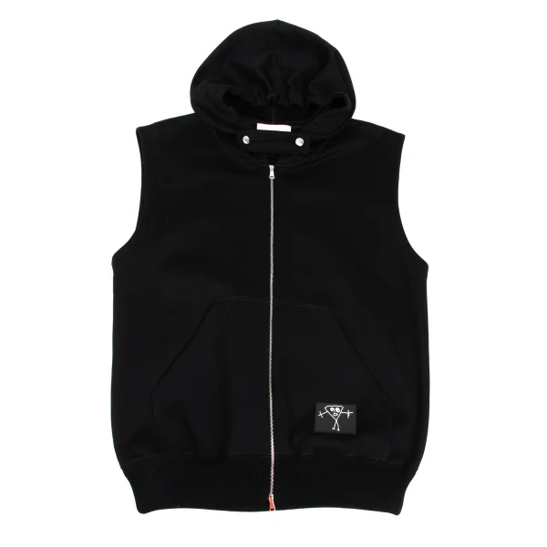 PLAN C Sleeveless Zip-Up Hoodie Jacket K-172872_002