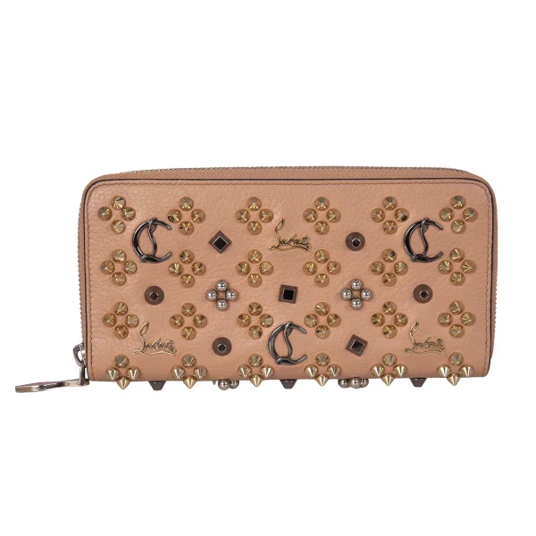 Christian Louboutin Panettone Studs Long Wallet Beige  K-172878_001