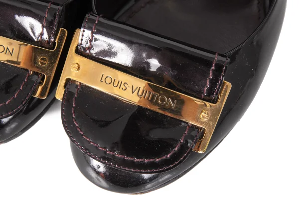 Louis Vuitton Metal Logo Design Heel Pumps K-172883_006