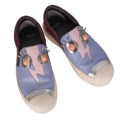 FENDI Metal Face Slip-on Shoes