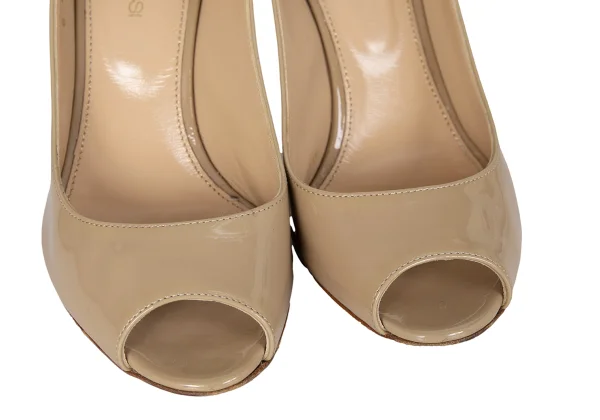sergio rossi Open Toe Patent Leather Heel Pumps K-172886_005
