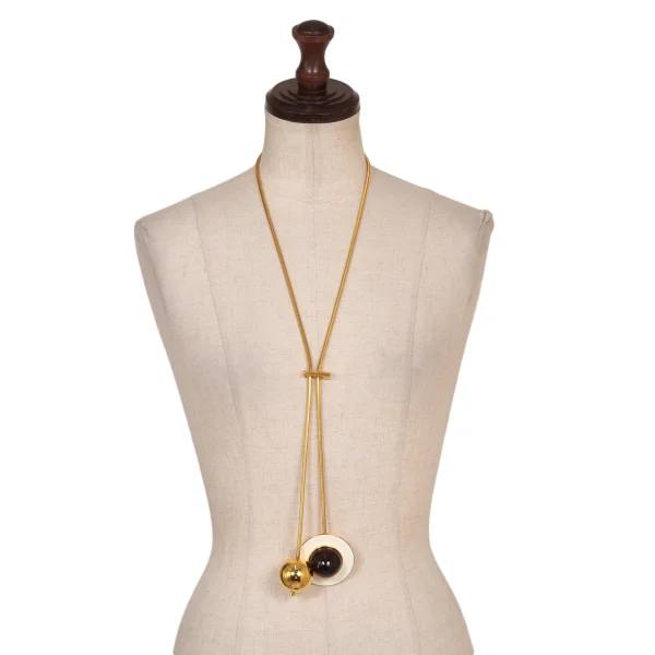 MARNI Motif Chain Necklace Gold  K-172891_001