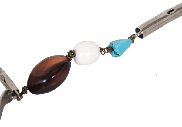 MARNI Metal Leaf Stone Necklace K-172893_003