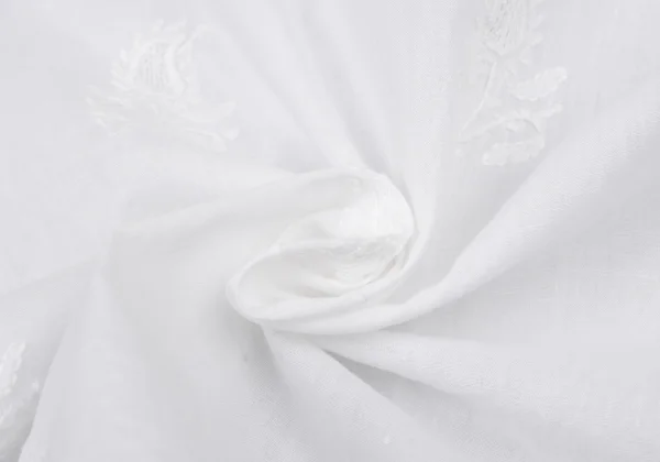 ISSEY MIYAKE HaaT Cotton Embroidered Neck Tie Blouse K-172898_017