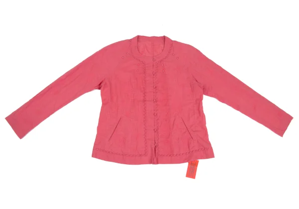 ISSEY MIYAKE HaaT Jagged Cutting Embroidered Blouse K-172900_002
